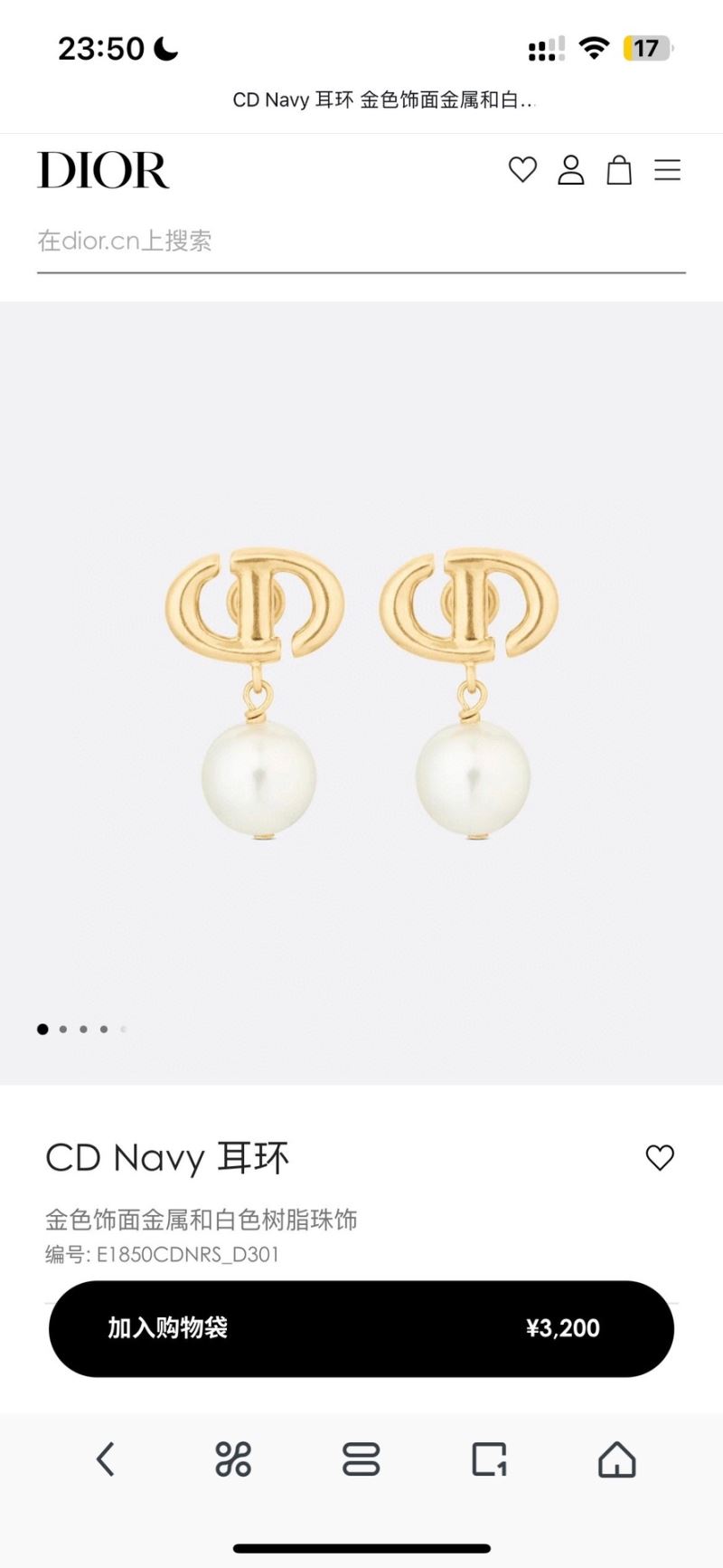 Christian Dior Earrings